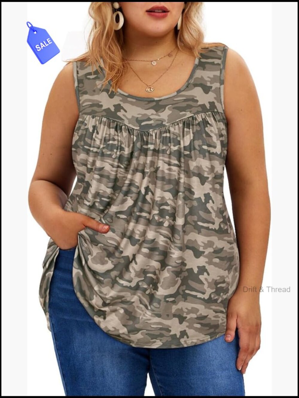 Plus Size Floral Tank Tops Sleeveless Summer Tunic Flowy Camisoles